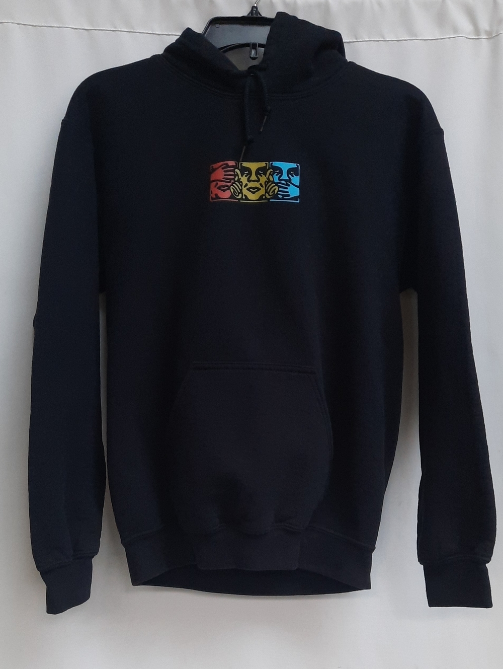OBEY NO EVIL BLACK HOODIE